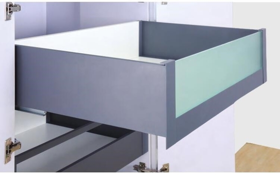 High Inner Tandembox Drawer Systems Soft Closing With Glass Front Panel